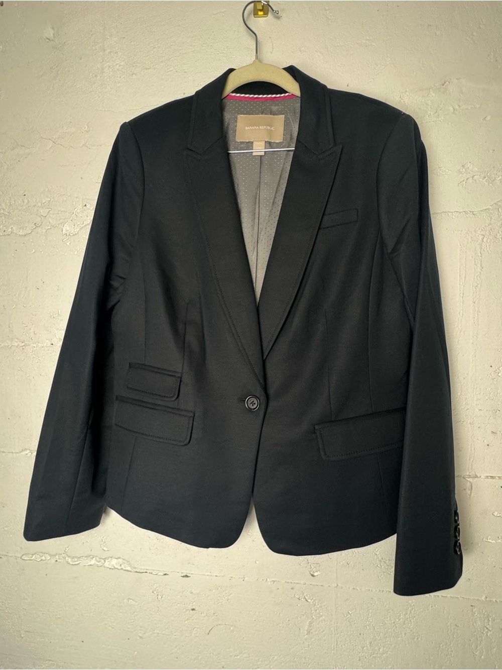 Banana Republicโ Black Blazer Jacket Career Woman Blazer Office Size 10 P